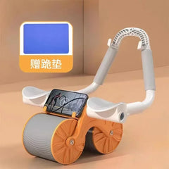 4-Wheel Ab Roller Automatic Rebound Fitness Tool